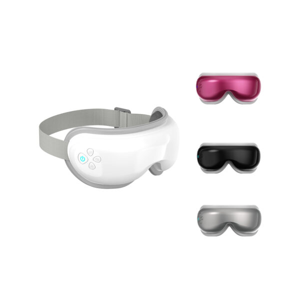 Heated Eye Massager for Migraines with Compression and Music, Smart Eye Mask Massager Reduce Dry Eye Improve Sleep